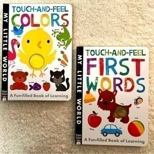 Tiger Tales My First Touch-and-Feel First Words + Colors Board Books